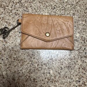 American Leather Co. Tan Women's Clutch Card/Coin Wallet